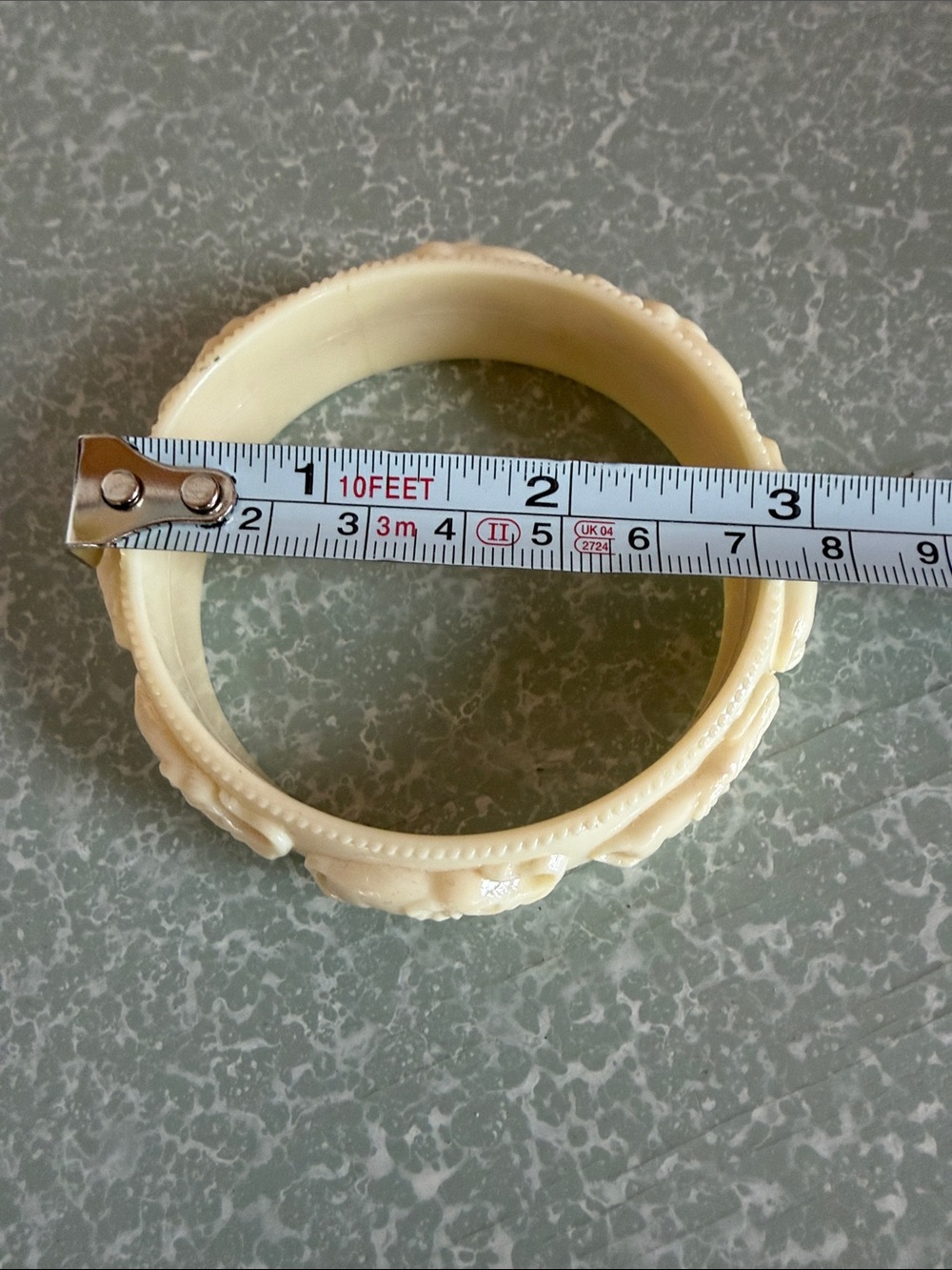 Embossed Elephant bangle - Picture 5 of 5